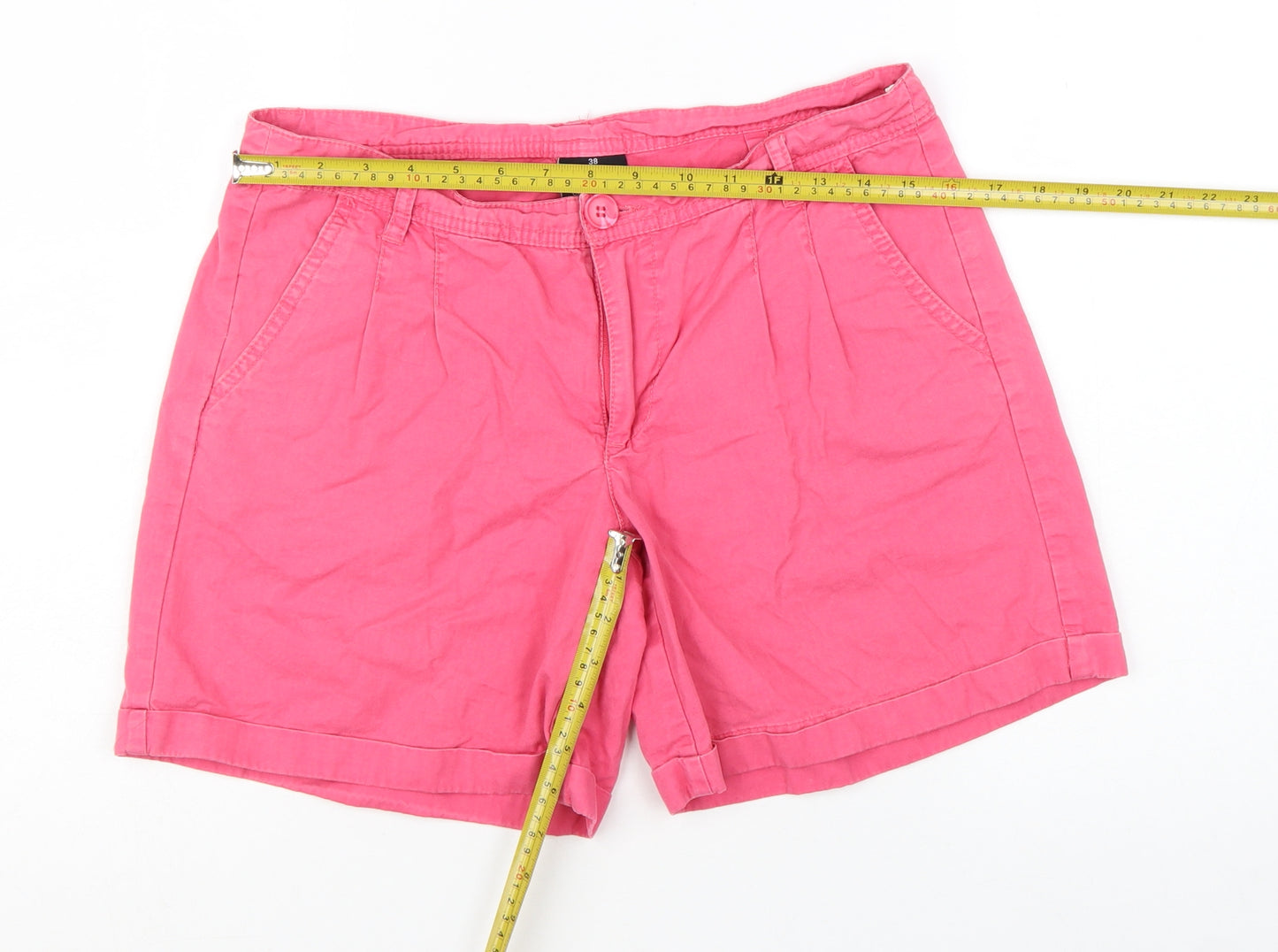 Colours of the World Women’s Pink Chino Shorts UK 12 Cotton