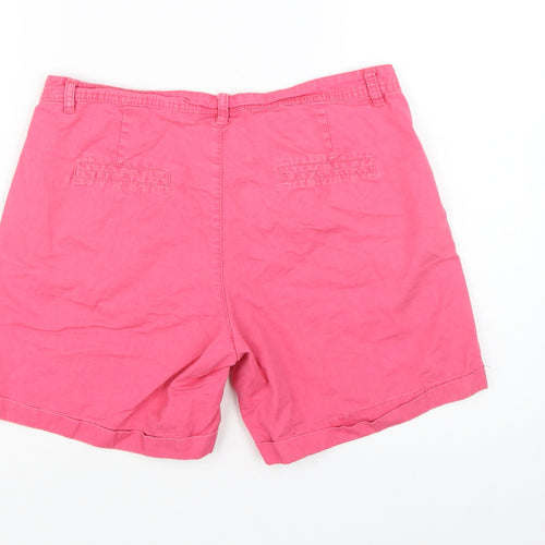 Colours of the World Women’s Pink Chino Shorts UK 12 Cotton