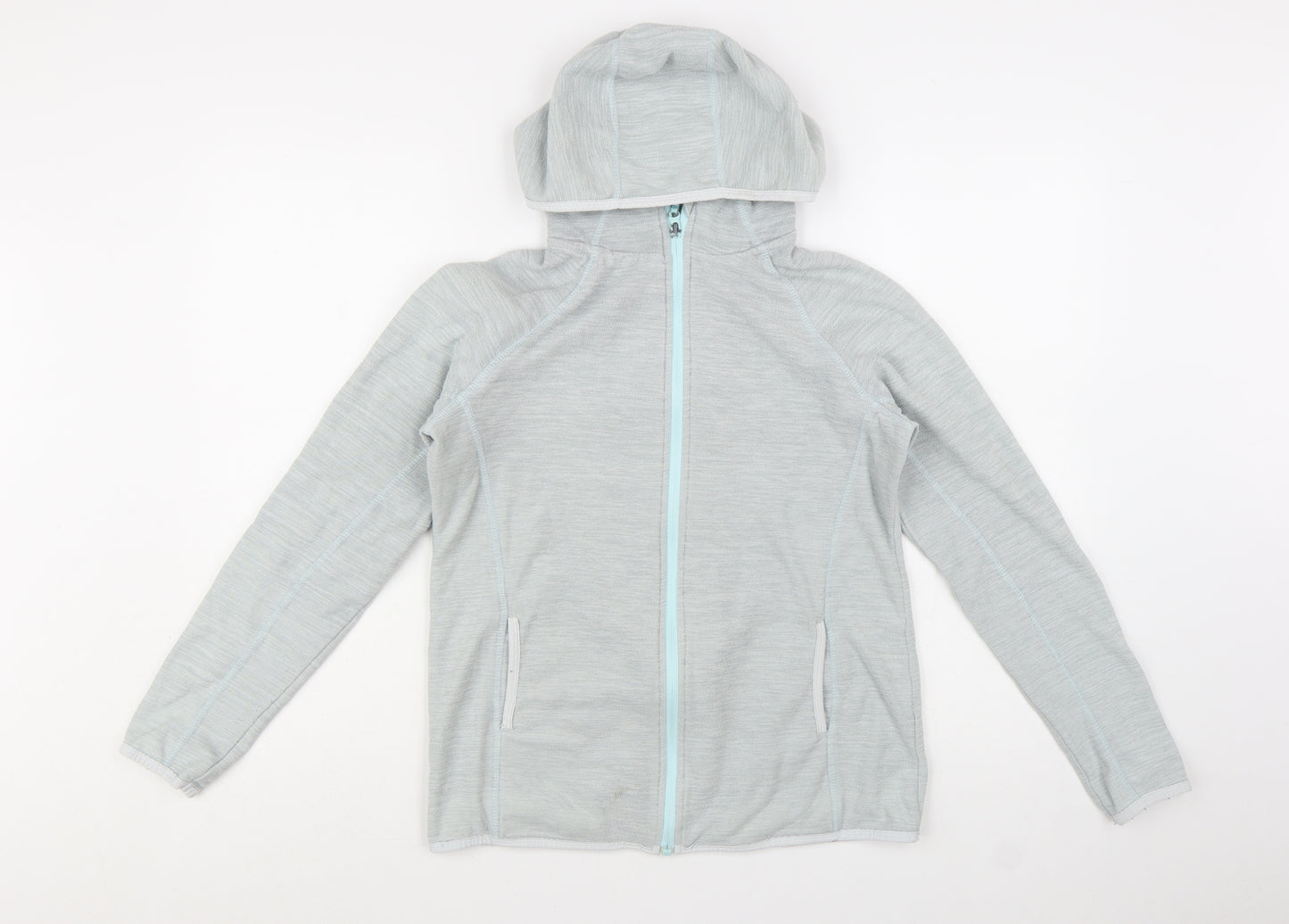 Mountain Warehouse Women's Grey Hooded Full Zip Lightweight Jacket UK 12