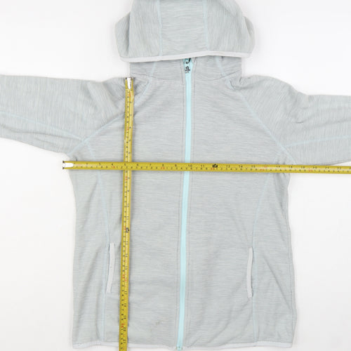Mountain Warehouse Women's Grey Hooded Full Zip Lightweight Jacket UK 12