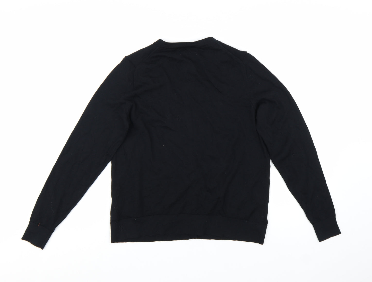 Marks and Spencer Women's Black Merino Wool Cardigan Size 14