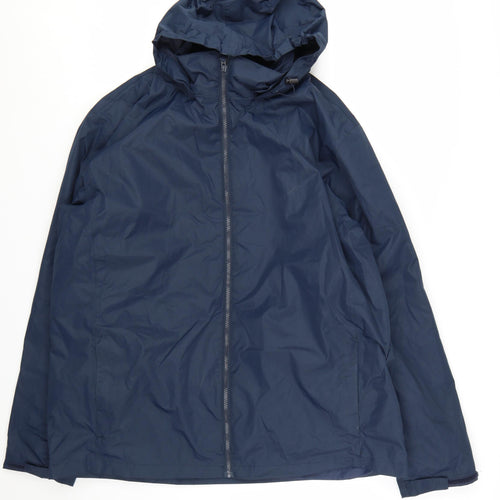 Regatta Professional Men's Blue 2XL Waterproof Hooded Rain Jacket