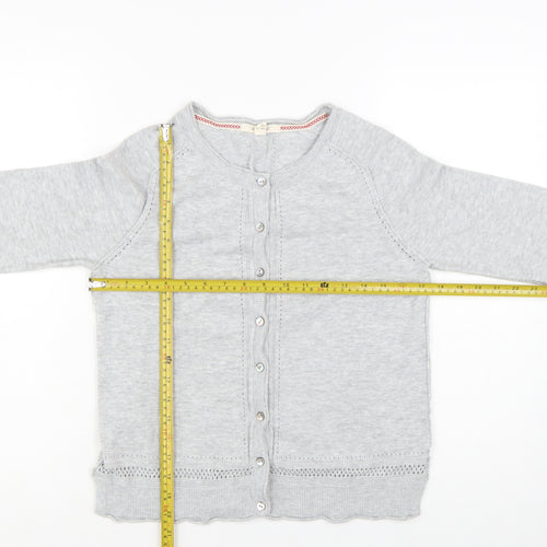 White Stuff Women's Grey Cotton Modal Cardigan UK 10