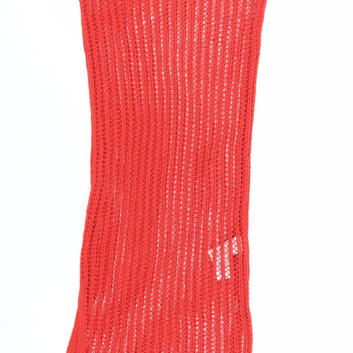 Marks and Spencer Women Red XS Knit Sleeveless Tank Midi Dress