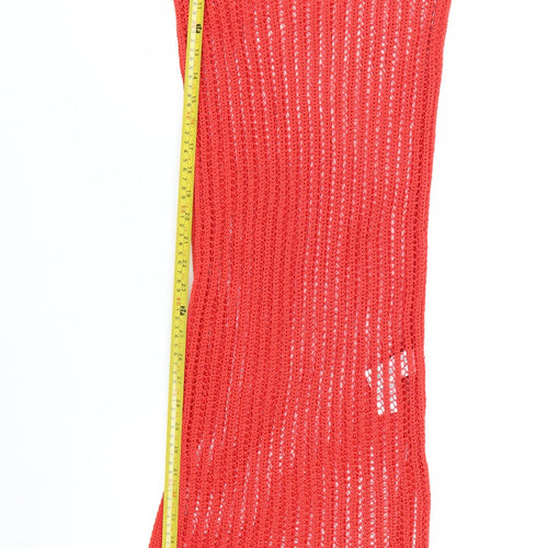 Marks and Spencer Women Red XS Knit Sleeveless Tank Midi Dress