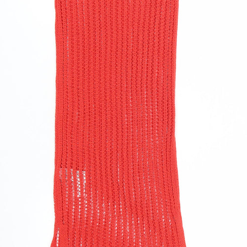 Marks and Spencer Women Red XS Knit Sleeveless Tank Midi Dress