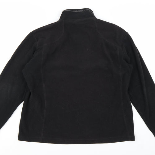 Craghoppers Men’s Black Fleece Pullover Sweatshirt L 1/4 Zip Outdoor