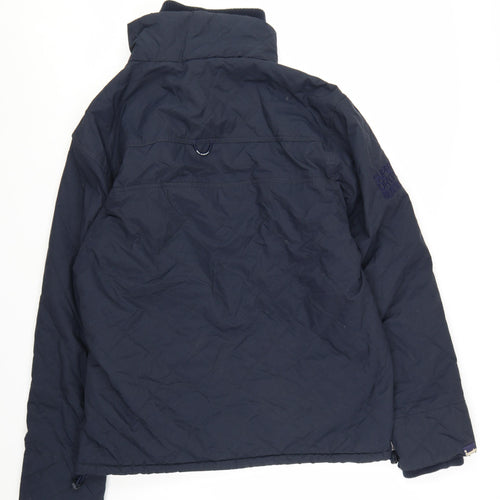 Superdry Men's Navy 2XL Windbreaker Jacket Waterproof Nylon