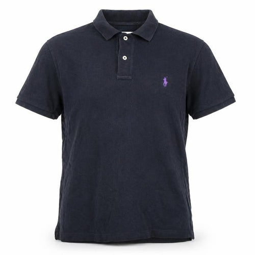 Ralph Lauren Men's Black Slim Fit Cotton Polo Shirt XL