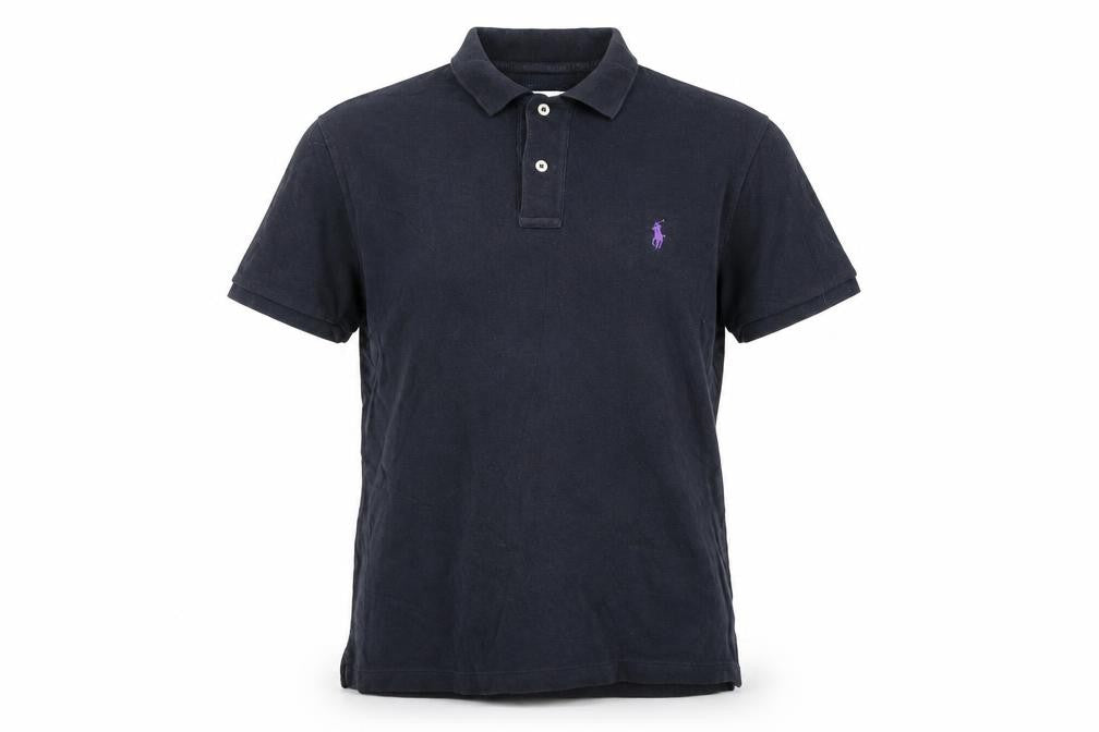 Ralph Lauren Men's Black Slim Fit Cotton Polo Shirt XL