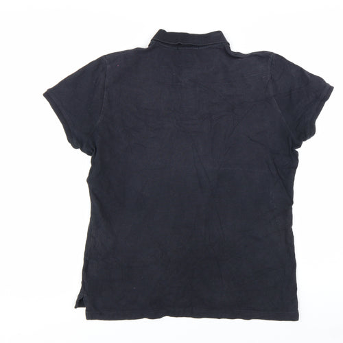 Ralph Lauren Men's Black Slim Fit Cotton Polo Shirt XL