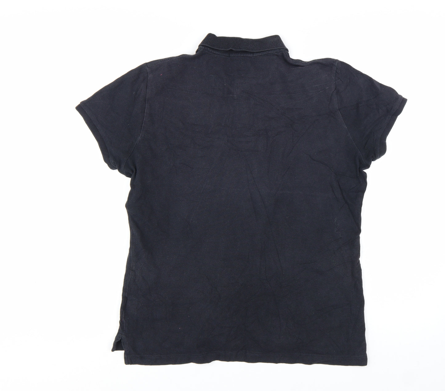 Ralph Lauren Men's Black Slim Fit Cotton Polo Shirt XL