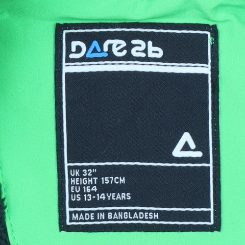 Dare2b Boys Green Soft Shell Hooded Jacket 13-14 Years Windproof Lined