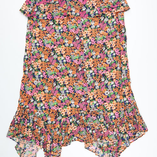 Next Women’s Multicoloured Floral A-Line Midi Dress Size 24