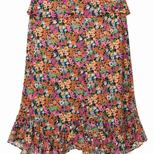 Next Women’s Multicoloured Floral A-Line Midi Dress Size 24