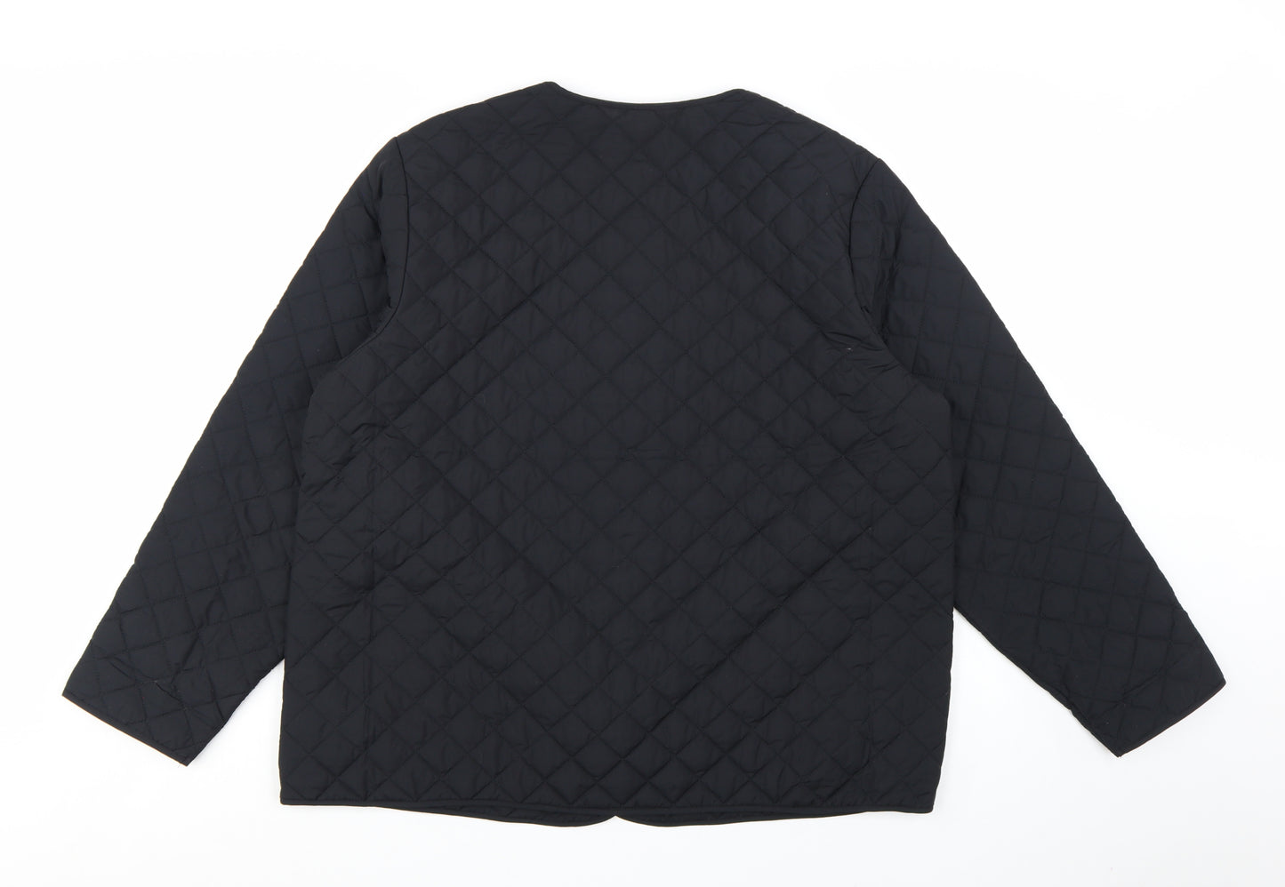 Marks and Spencer Women's Black Quilted Shower Resistant Jacket Size 18