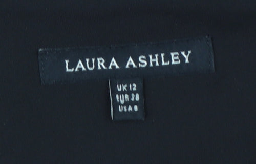 Laura Ashley Womens Multicoloured Floral Fit & Flare Silk Dress UK 12