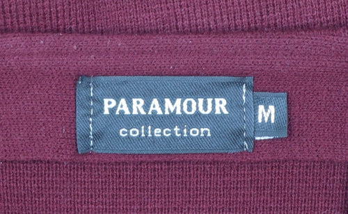 Paramour Women’s Red Embroidered Knit Button Cardigan M