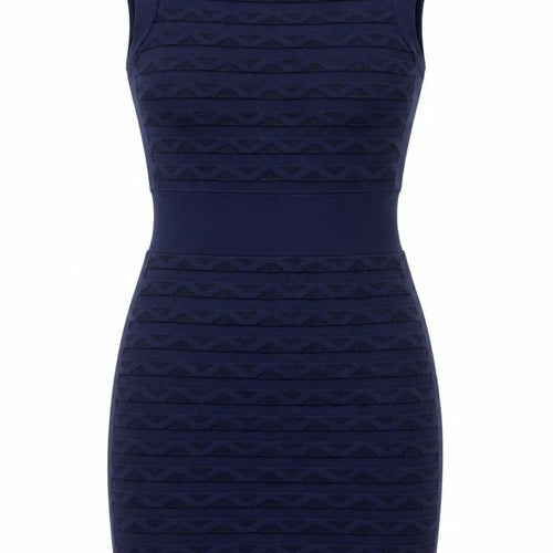French Connection Womens Blue Bodycon Dress Size 12 Sleeveless