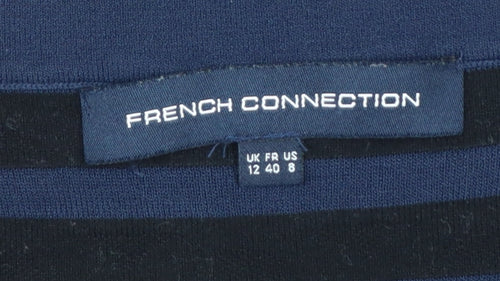 French Connection Womens Blue Bodycon Dress Size 12 Sleeveless