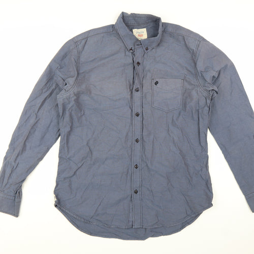 Denizen for Levi's Men's Blue Cotton Button-Up Shirt XL
