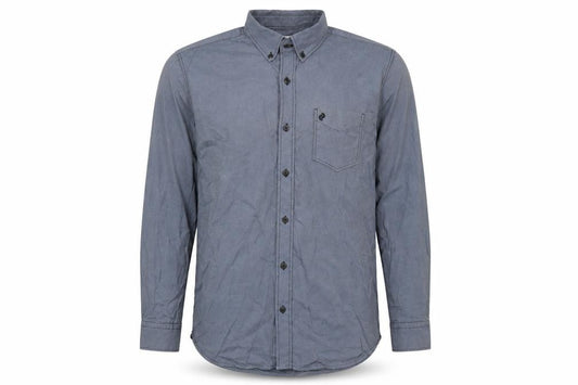 Front view of Denizen for Levi's Men's Blue Cotton Button-Up Shirt XL