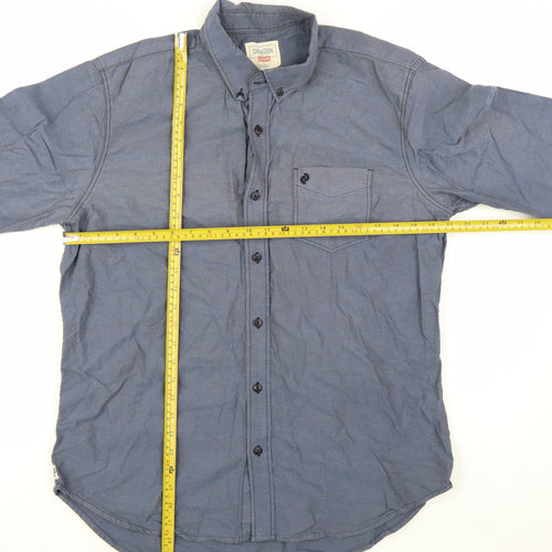 Denizen for Levi's Men's Blue Cotton Button-Up Shirt XL