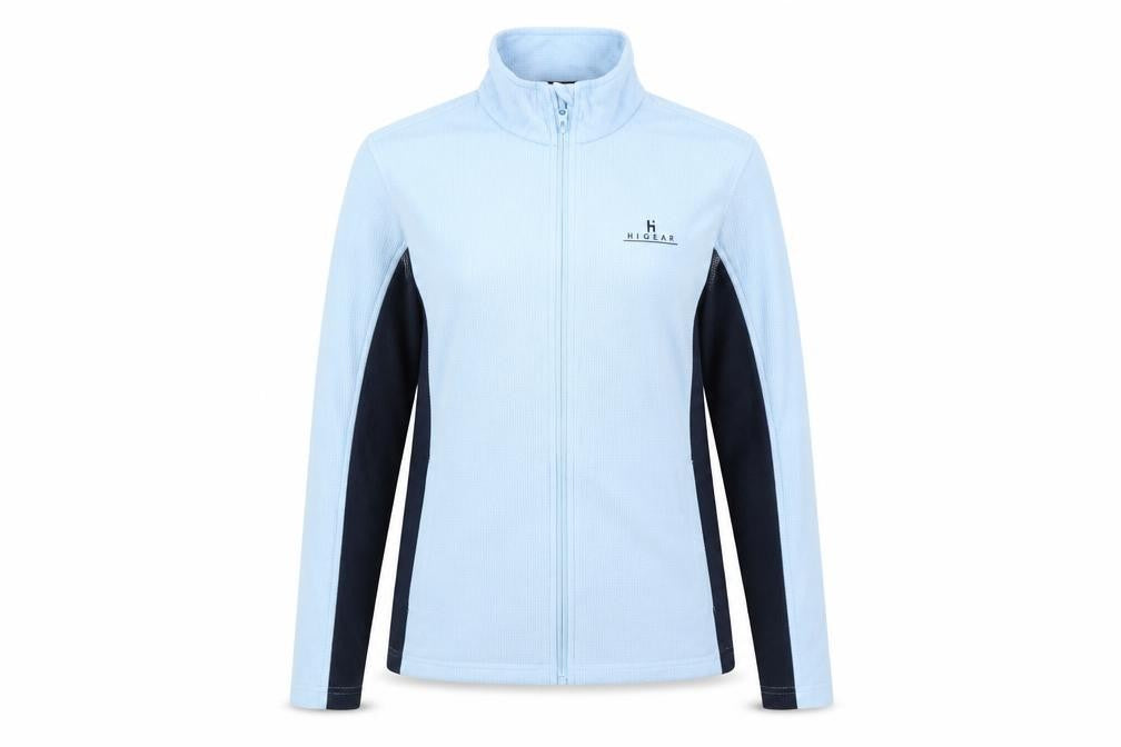 Front view of Hi Gear Women's Blue Full Zip Fleece Jacket, size 16