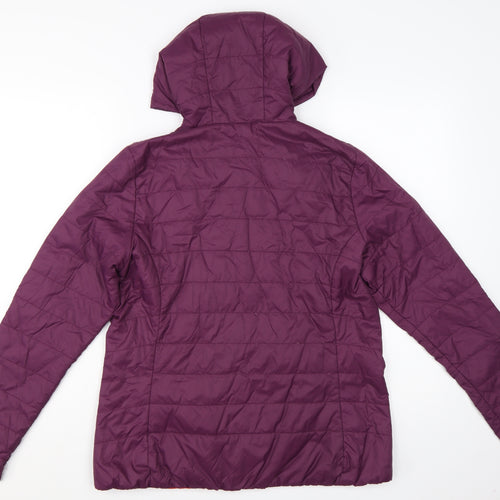 Rohan Womens Purple Mid-Length Hooded Puffer Jacket Size M