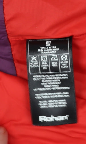 Rohan Womens Purple Mid-Length Hooded Puffer Jacket Size M