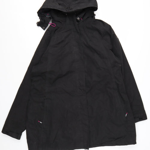 Trespass Womens Black Waterproof Parka Jacket 3XL Hooded TP50