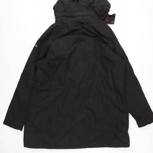 Trespass Womens Black Waterproof Parka Jacket 3XL Hooded TP50