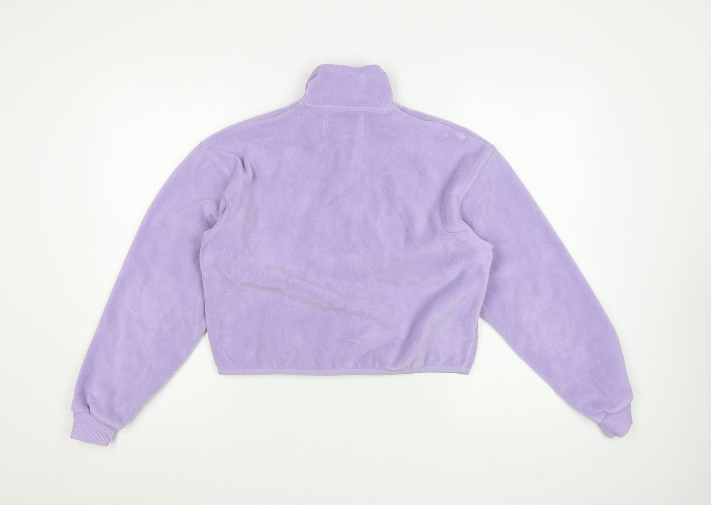 Calvin Klein Jeans Women's Purple 1/4 Zip Fleece Sweatshirt XS