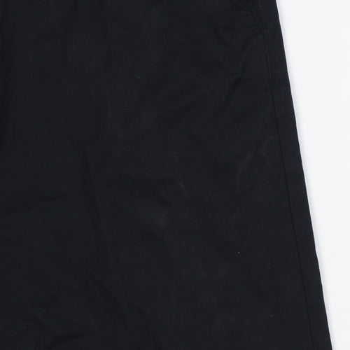 Marks and Spencer Men's Black Chino Trousers 34W 31L Regular Fit