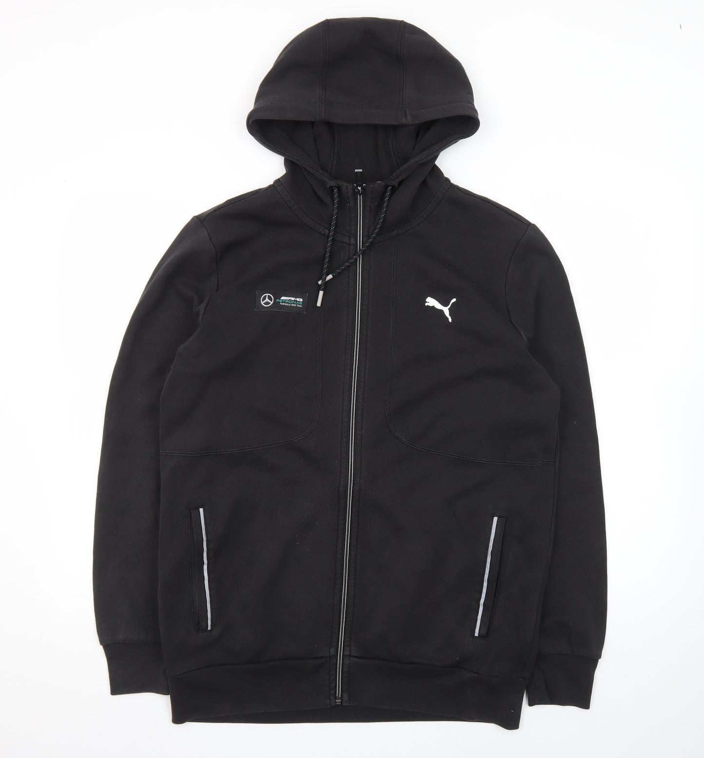 Puma Men’s Black Mercedes Full Zip Hoodie Size M