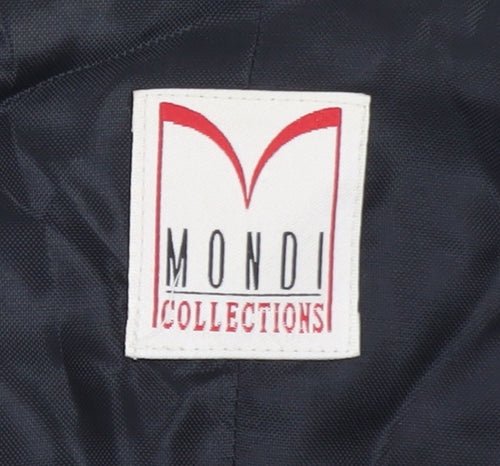 Mondi Collections Women's Black Tweed Sleeveless V-Neck Vest Size 6