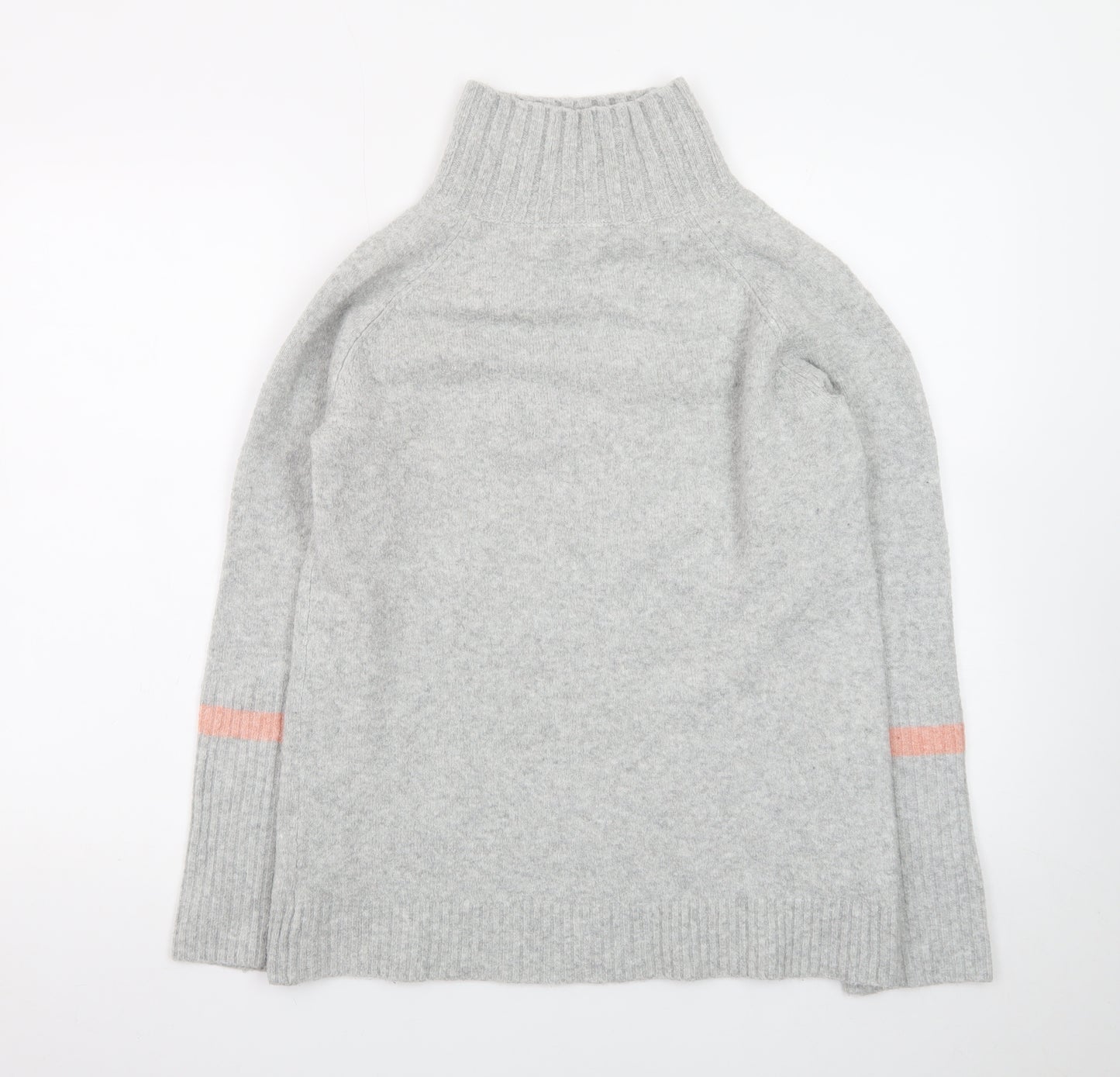 Mint Velvet Women’s Grey Roll Neck Jumper Size 10 Wool Blend