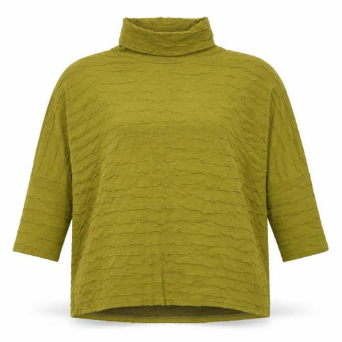 Trine Kryger Simonsen Women Green Roll Neck Tunic Jumper S