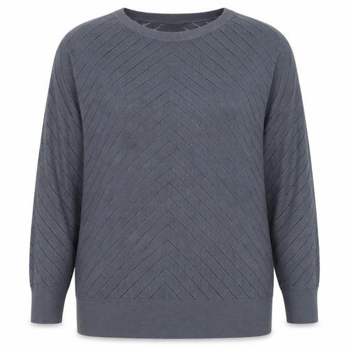 Banana Republic Women Blue L Jumper Crew Neck Long Sleeve Knit Top