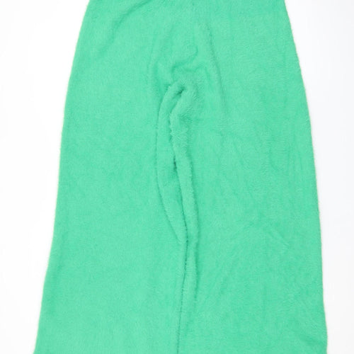 In The Style Women's Green Wide-Leg Knit Trousers Size 18