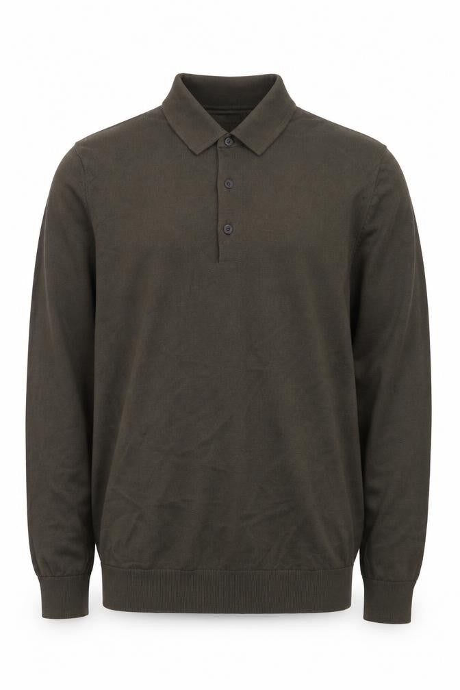 Marks and Spencer Men’s Green Merino Wool Henley Jumper L