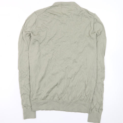 Marks and Spencer Men’s Green Merino Wool Crew Neck Jumper S