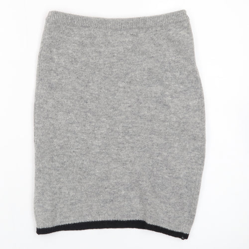 Miss Selfridge Women’s Grey Wool Argyle Short Skirt Size 10