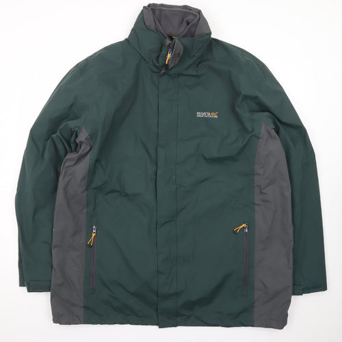 Regatta Men's Green 2XL Waterproof Lined Parka Jacket