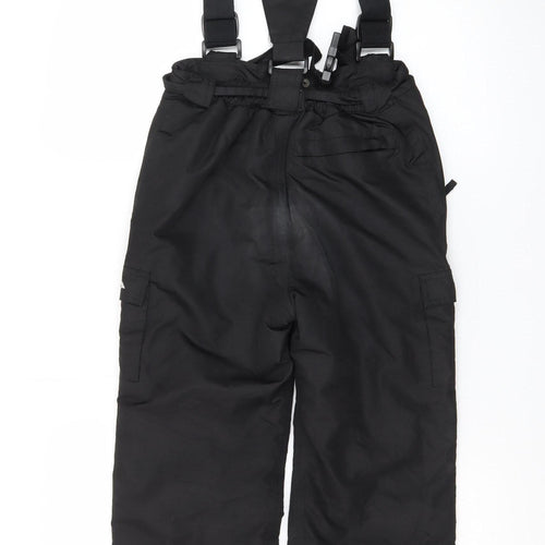 Trespass Boys Black Waterproof Snow Pants 7 Years Ski Taped Seams Trousers