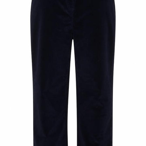 Cotton Traders Women’s Blue Velvet Stretch Trousers Size 16