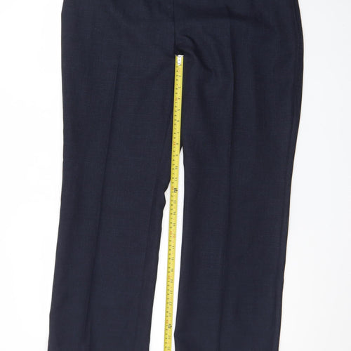 Marks and Spencer Womens Black Size 18 Straight Leg Dress Trousers