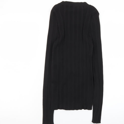 NEXT Women Black Slim Fit Knit Pullover Jumper Size 14