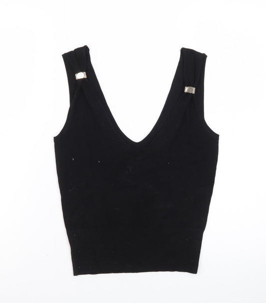 Marks and Spencer Women's Black XS Camisole V-Neck Tank Top