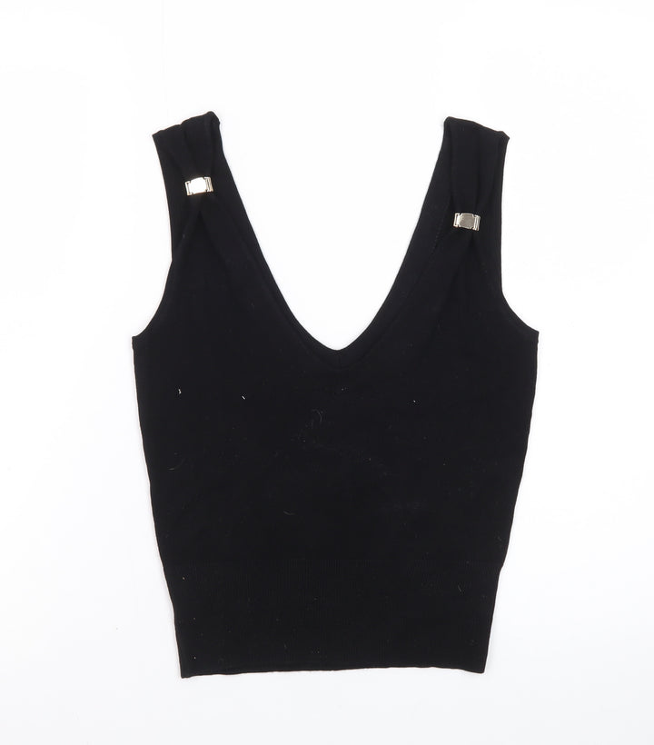 Marks and Spencer Women's Black XS Camisole V-Neck Tank Top